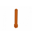 Dark Orange Support 1 x 1 x 6 Solid Pillar
