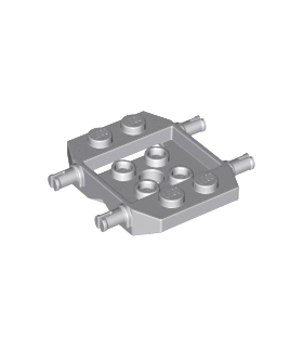 Light Bluish Gray Vehicle, Base 3 x 4 x 2/3