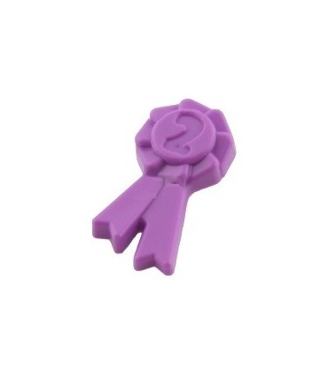 Medium Lavender Friends Accessories Award Ribbon with Number 2