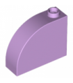 Lavender Brick, Modified 1 x 3 x 2 with Curved Top