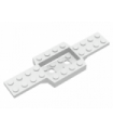 White Vehicle, Base 4 x 12 x 3/4 with 4 x 2 Recessed Center with Smooth Underside