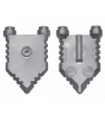 Flat Silver Minifig, Shield Pentagonal