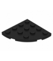 Black Plate, Round Corner 4 x 4