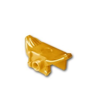 Pearl Gold Minifig, Armor Shoulder Pads with Front Stud and 2 Back Studs
