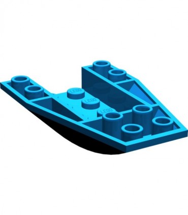 Blue Wedge 6 x 4 Triple Inverted Curved