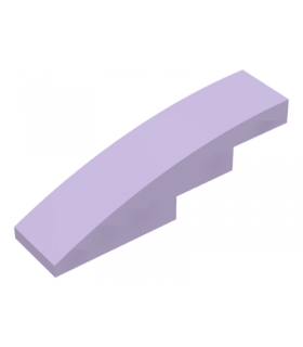 Lavender Slope, Curved 4 x 1 No Studs