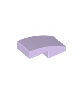 Lavender Slope, Curved 2 x 1 No Studs