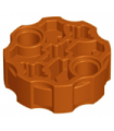 Dark Orange Hero Factory Weapon Barrel with 2 Pin Holes and 3 Axle Holes