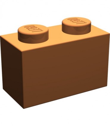 Dark Orange Brick 1 x 2