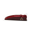 Dark Red Slope, Curved 6 x 1 with Dark Red Triangle with Tan Border Pattern Model Right Side (Sticker) - Set 7296
