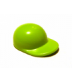 Lime Minifig, Headgear Cap - Short Curved Bill
